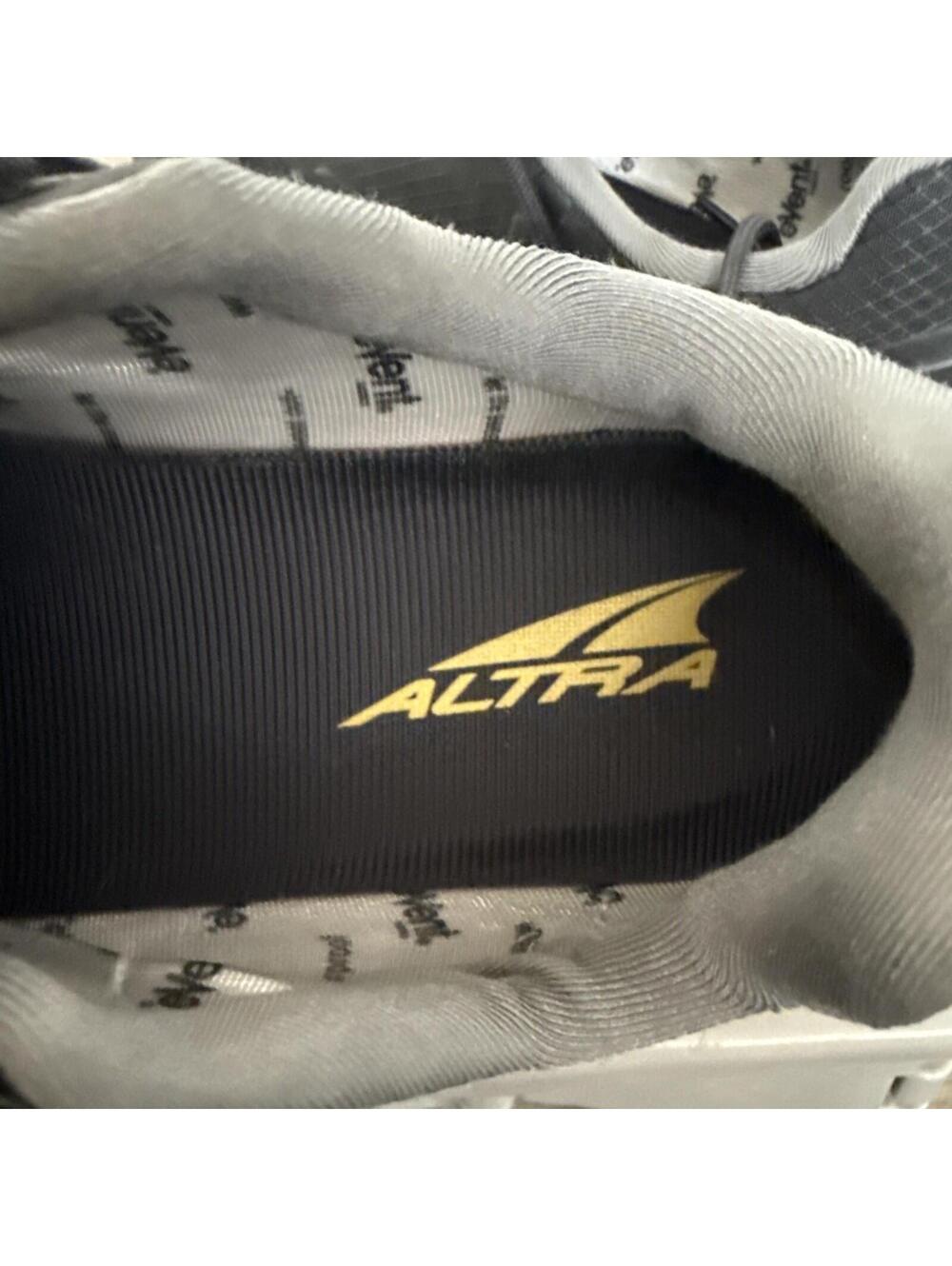 Altra Shoes Mens Size 8 Black Yellow Lone Peak All  WTHR Trail Running Hiking - Picture 6 of 14